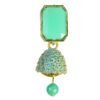 Green colored designed Earring