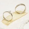Silver colored rings